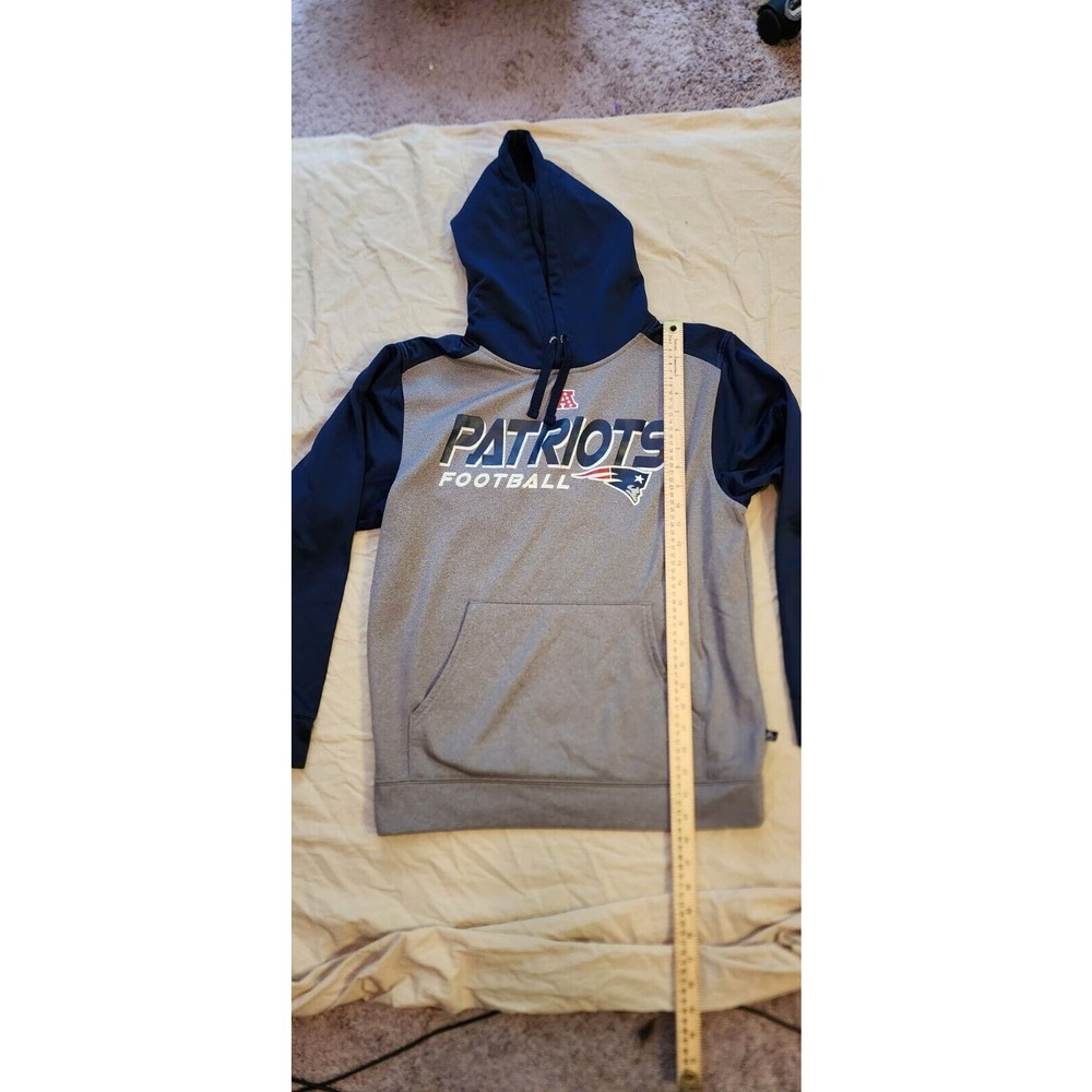 NFL Patriots Gray and Navy Hoodie - Picture 7 of 8